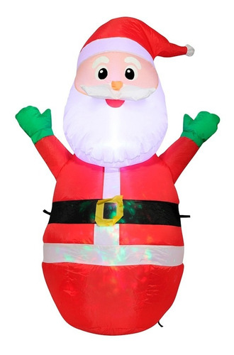 Inflable Navideño Luz Santa Claus Navidad 1.2 M Envío Gratis
