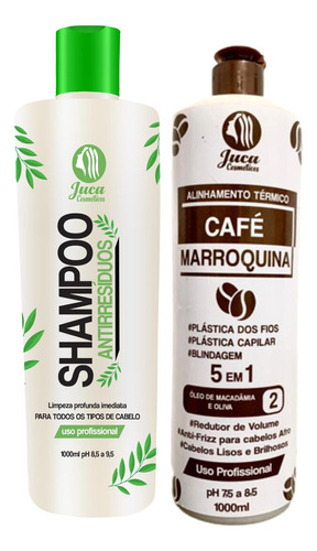 Selagem Coffe Marroquina 1l E Shampoo Look Prime 950ml