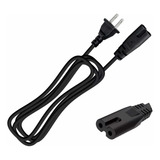 Cable De Corriente 2 Polos Para Cargador De Laptop 