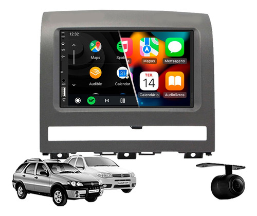 Central Multimidia Mp5 Android Auto Fiat Palio Weekd 2008 C