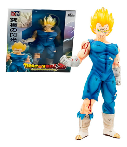 Dragon Ball Z Figura Majin Vegeta Con Daño 30 Cm Coleccion