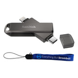 Sandisk 256 Gb Ixpand Flash Drive Luxe Para iPhone, iPad, Di