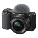 Câmera Fotográfica Sony Zv-e10l E Lente Pz 16-50mm Preta
