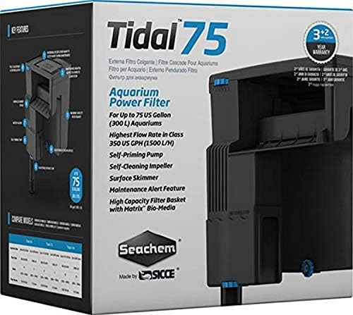 Seachem - Filtro Grande Para Pecera De Acuario, Tidal 75 Gal