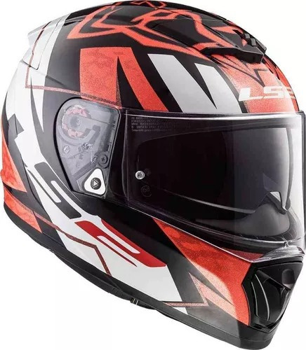 Casco Moto Ls2 Breaker Challenger Loris  Naranja Exhibicion