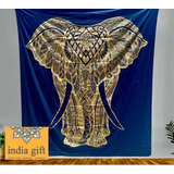 Manta Decorativa Hindu. Elefante De La Prosperidad 230 X 210