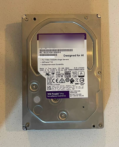 Disco Duro Interno Western Digital Wd Purple Wd101purp 10tb