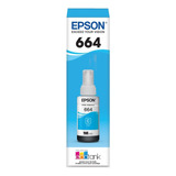 Botella De Tinta Epson 664 Cian