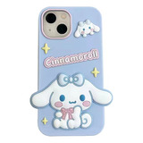 Funda De Silicona Cinnamoroll Para iPhone 13 14 15