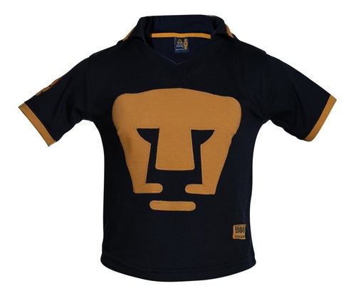 Playera Pumas Retro 1980 Azul/oro Niño 