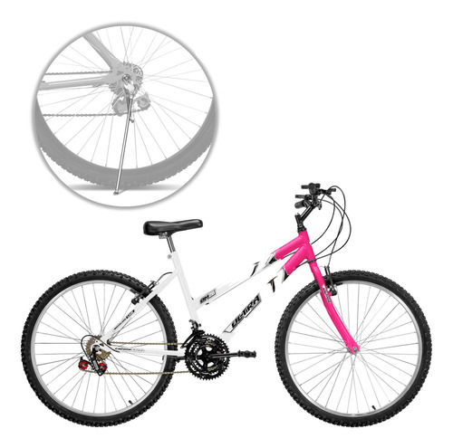 Bicicleta 26 Femina 18 Marchas Vermelho Ferrari Ultra Bikes