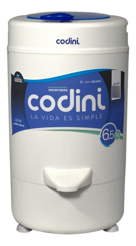Secarropas Codini Advance Ad 6.5kgs Tambor Acero Inox. 2800rpms Color Blanco/azul 220v