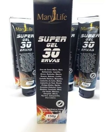 Super Gel 30 Ervas 150g  Efeito Quente E Frio Kit C/ 03 Unid