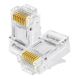 Conectores Rj45 Bolsa 100 Unidades Para Cable Cat 6