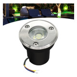 Balizador Spot Led Embutir Chao Piso Jardim 3w Ip65 Verde