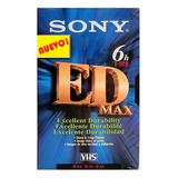 Cassette Vhs Sony Ed Max T-120 6-horas Nuevo