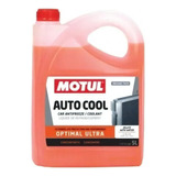 Líquido Refrigerante Óptimo Motul Autocool, 5 Litros, Aditivo Naranja Claro