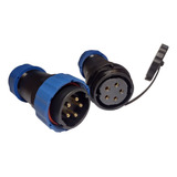 Conector Selado Sd28-5 Ip68 5 Vias 25a Prova Dagua Aviação