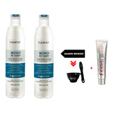 Kit 02 Redutor De Volume Monoi De Tahiti Nutra Hair 500ml