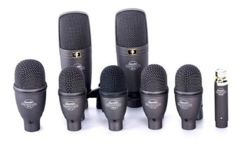 Kit 8 Microfones Bateria Superlux Drkf5h3 Profissional