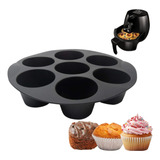 Forma Para Cupcake Forminha De Silicone Airfryer Forno 21cm