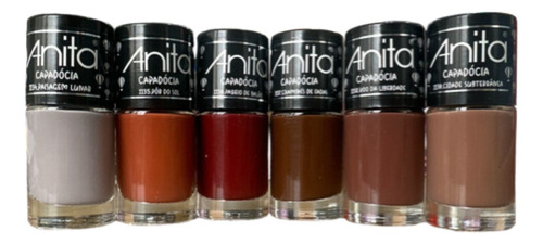 Kit Com 6 Esmaltes Anita Coleção Capadócia - Edição Limitada