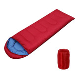 Bolsa De Dormir Liviana Niños Camping Pijamada Con Capucha Color Rojo