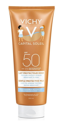 Vichy Idéal Soleil Fps50 Leche Para Niños Rostro Y Cuerpo Protector Solar Pediátrico