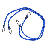 Tensor Liga Elastica Con Gancho Para Moto Bici 1m Azul