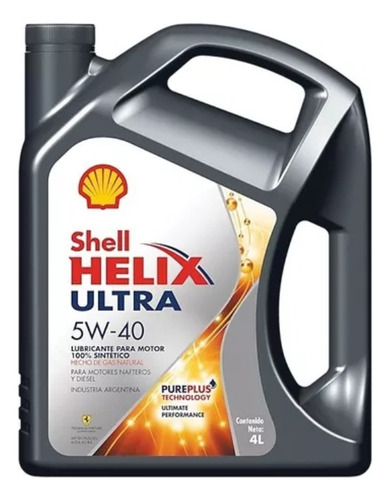 Aceite Shell Helix Ultra 5w40 Sintetico 4 L
