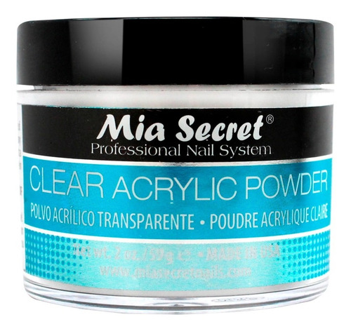 Mia Secret- Clear Acrylic Powder 2 Oz (59g)