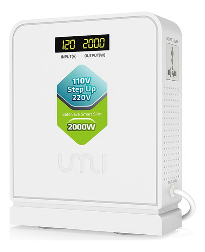 Umi Convertidor De Voltaje Elevador De 2000 W De 110 V A 220