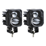 2.7in Faros Led De 100w Tipo Lupa Blanco, Amarillo + Láser