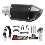 Escape Silenciador Moto Universal Deportivo Inoxidable 310mm