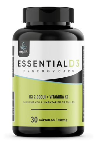 Essential D3 - Vitamina D + K2 (synergy)  30 Cápsulas