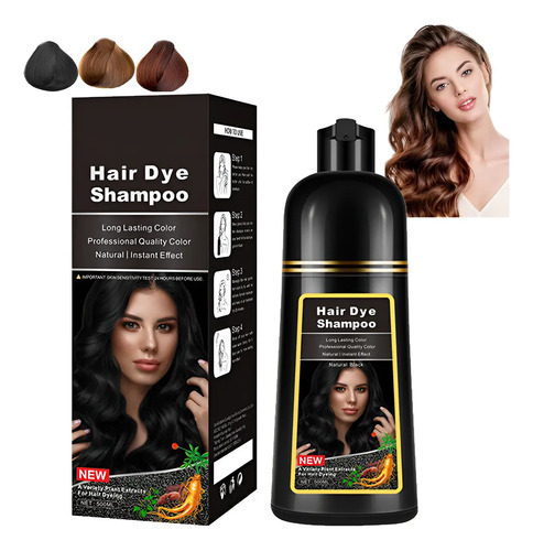 Cjw Mz Crema Para Teñir El Cabello Con Extracto De Plantas,