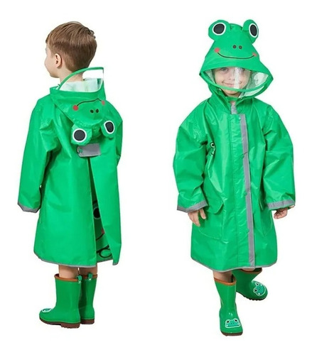 Poncho Impermeable Para Niños De Dibujos Animados 3d