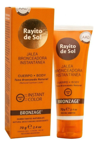 Rayito De Sol Jalea Bronceadora Instantánea Bronzage 70g