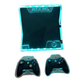 Soporte Base Pared Xbox 360 Slim + Luz Led Rgb+sop Controles