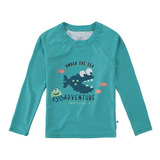 Blusa Uv Infantil Masculino Verão Verde Adventure - Malwee