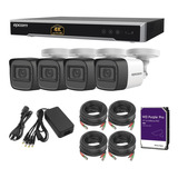 Kit Videovigilancia Dvr 4k Epcom / 4 Camaras 5mp /hdd 2tb Wd