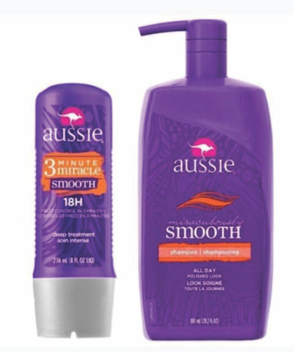 Kit Shampoo E 2 Mascara 3 Min - Aussie Smooth