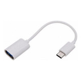 Cabo Otg Kapbom Usb Para Tipo C Branco - Ka-30-ty