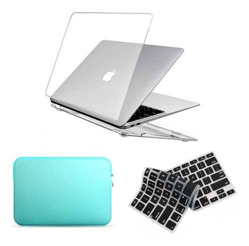 Kit Capa Case + Pel Teclado+ Bag Macbook Air 11 A1465 A1370