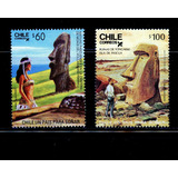 Sellos Postales De Chile. Bonita Serie Isla De Pascua. 1986.
