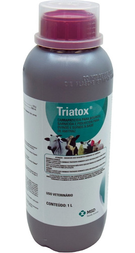 Triatox  1 Litro Carrapaticida E  Sarnicida Para Bovinos