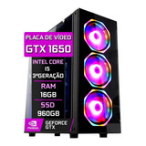 Pc Gamer Fácil Intel Core I5 3ª 16gb Gtx 1650 4gb Ssd 960gb