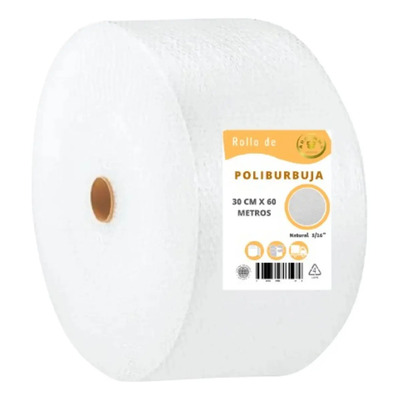 Papel Burbuja - Plastico Burbuja Chica Rollo 30cm X 60 Mts | MercadoLibre
