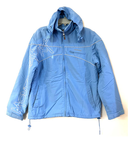 Parka Montaña Sport Talla M Celeste Usado