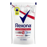 Rexona Original Antibacterial Jabón Líquido Repuesto 220 Ml